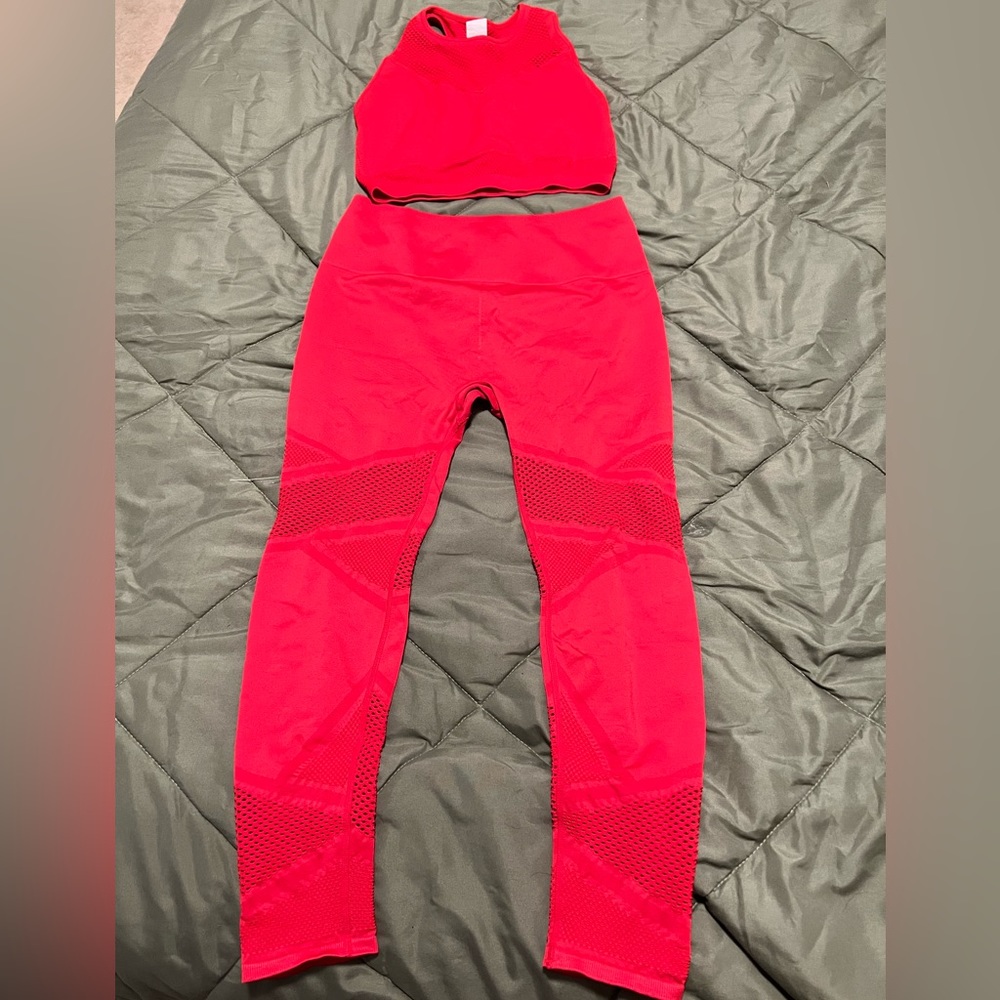 Red Fabletics Matching set